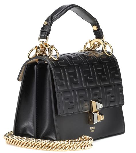 fendi kan i bag black|fendi shoulder bag women.